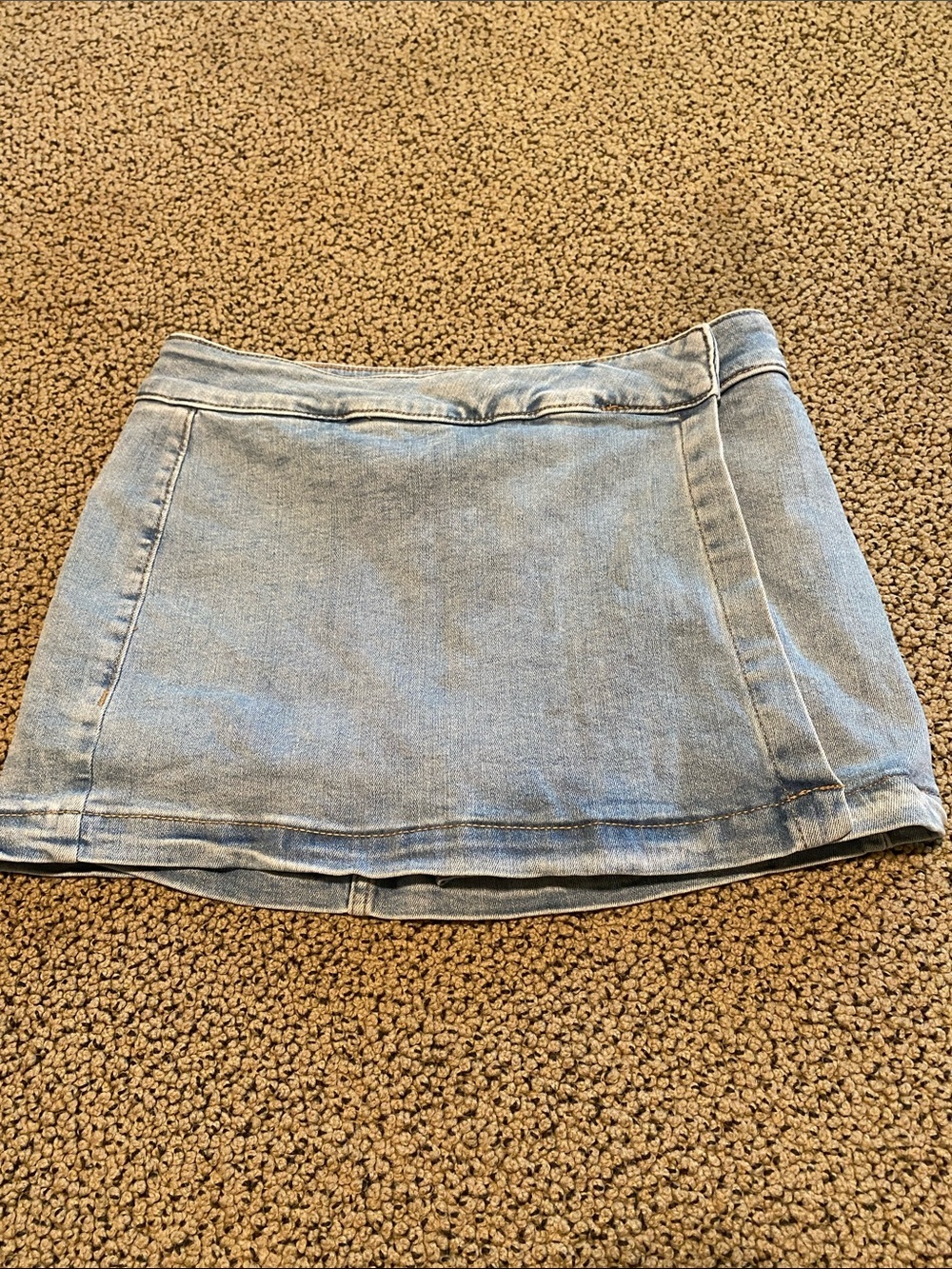 Garage Light Blue Denim Mini Skort